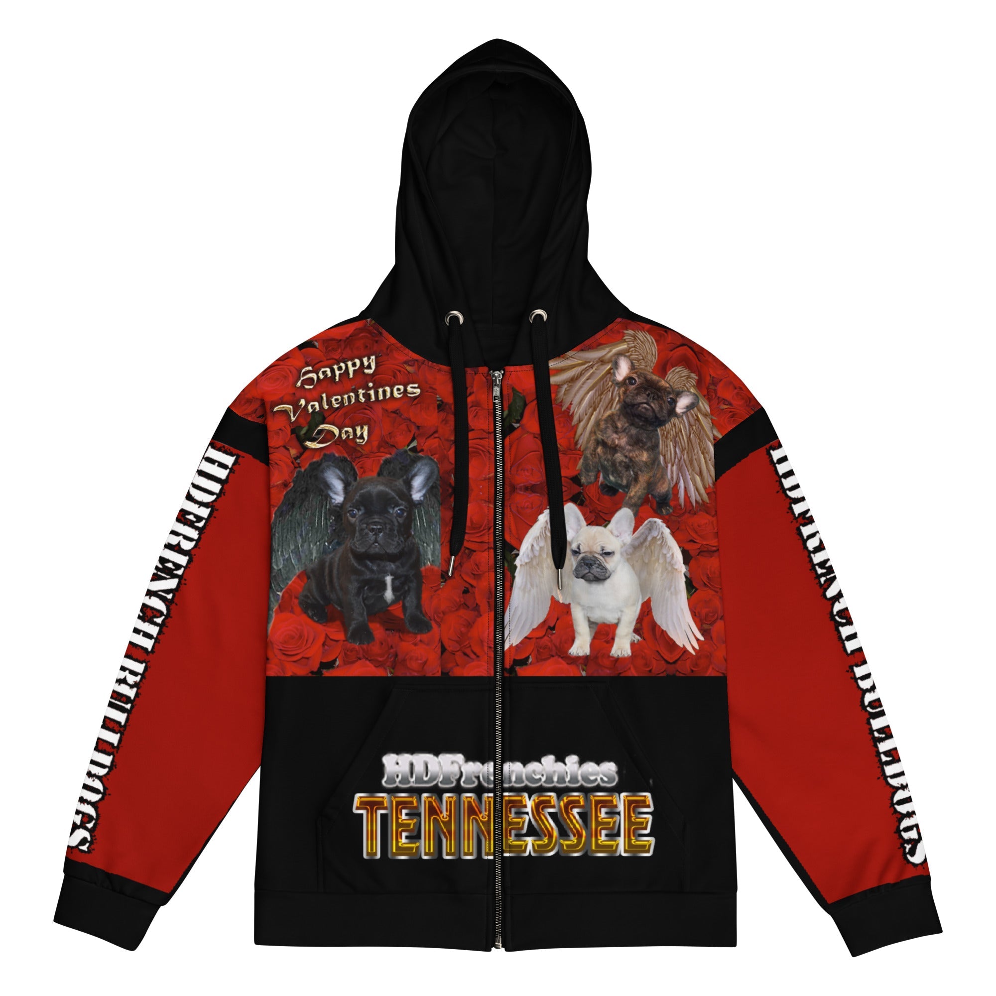 HDFrenchie Unisex zip hoodie